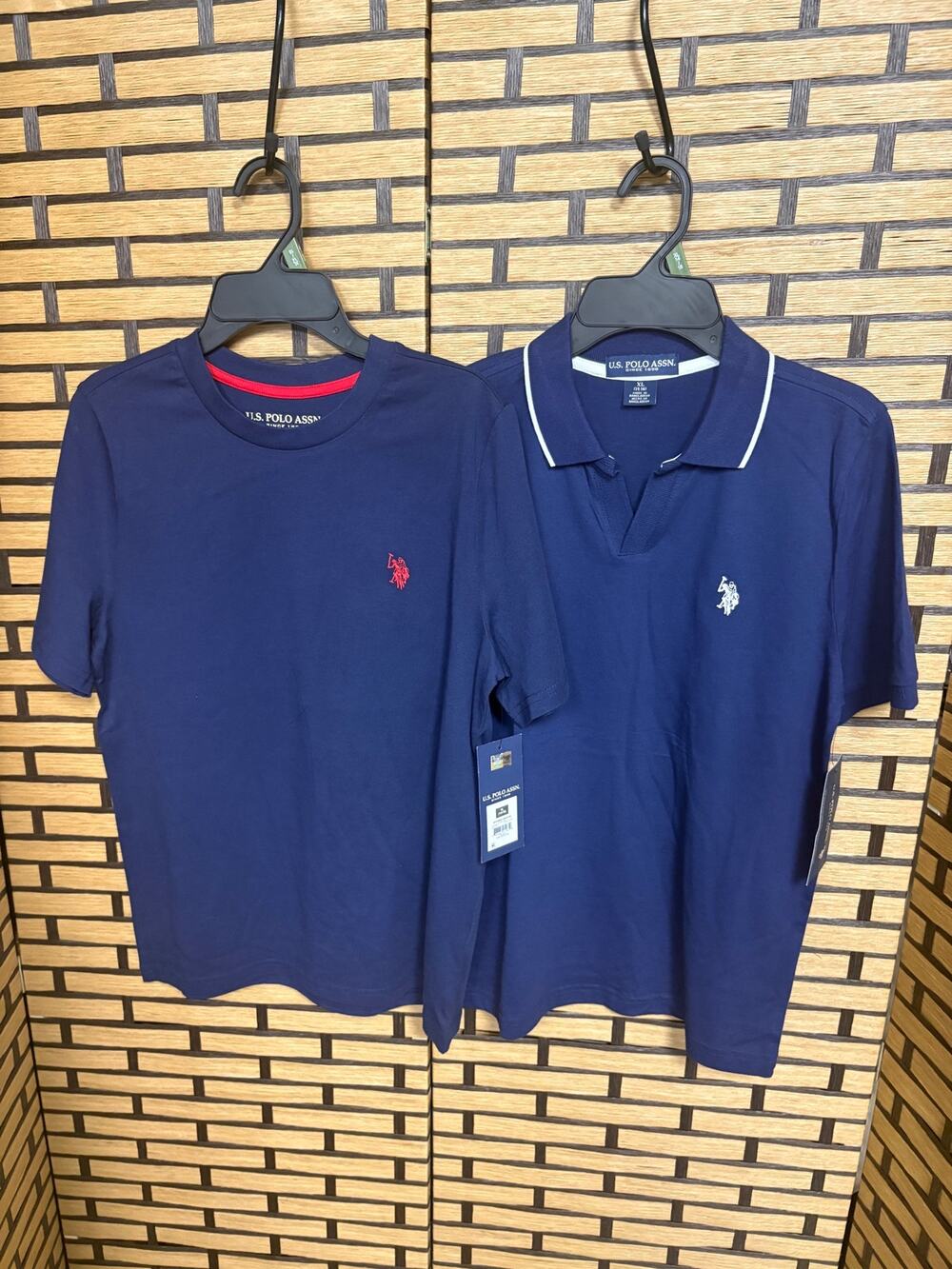 US Polo Assn Navy Tee And Polo Set Boys Size XL